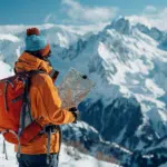 Panorama hivernal : naviguer une station de ski en France, carte à la main