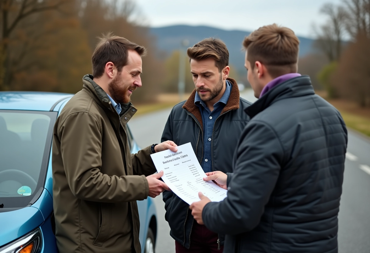 Trois personnes discutant du coût d